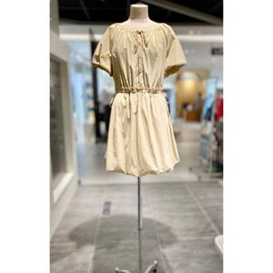 [올리브데올리브] OW5MO460 허리리본 스트링 벌룬 미니원피스