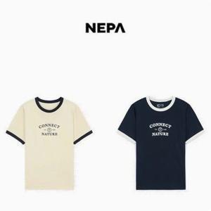 [네파] 여성 그래픽 캐주얼 세미 크롭 반팔 티셔츠 7L45378