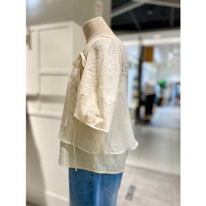 [올리브데올리브] OW5MB410 비즈 뷔스티에 레이어드 블라우스