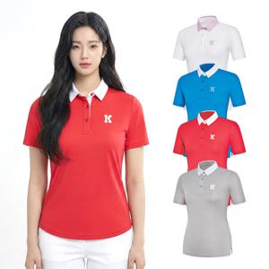 콜핑 여성 하이쿨 시원한 등산 반팔 카라 티셔츠