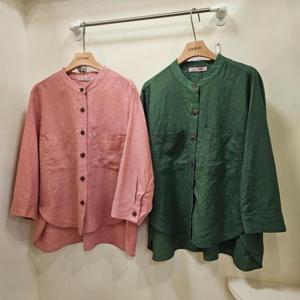 스테파니 HC07 린넨 데코  라운드 자켓 A25JK5229