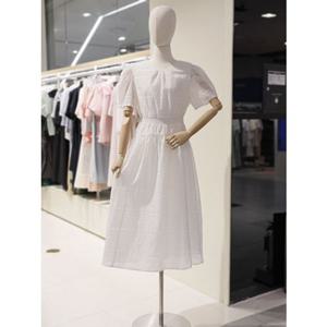 SOUP 숲 허리 밴딩 뒷리본 셔링 롱 원피스 (SB5OP85)