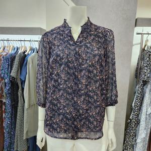 [안지크]프릴넥플라워쉬폰블라우스(AJ2BL5180)