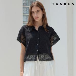 [탱커스]카라 펀칭버튼 블라우스 (TX2BL046L0)