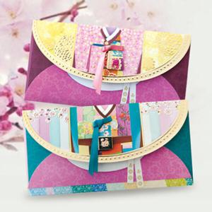 아트박스/프롬앤투 한복벚꽃저고리용돈봉투세트 FB220set56(2종