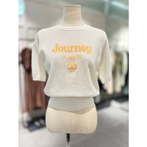 [쥬크] 레터링 포인트 라운드 니트 (Z252KSK303)