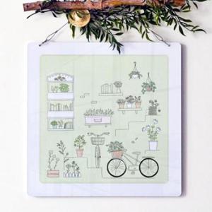 아트박스/꾸밈 nt810-행잉액자_감성일러스트2(사각중형)