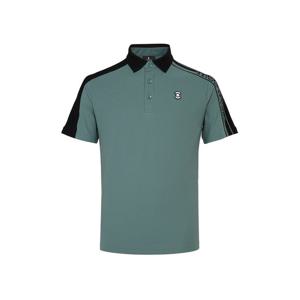 [와이드앵글] 남성 CO 스웨터 배색 반팔 폴 로 티 WMU25251K3