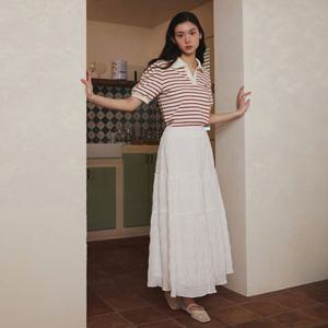 [25 S S] 잇미샤 플레어 레이스 스커트 ITP7ZSK830