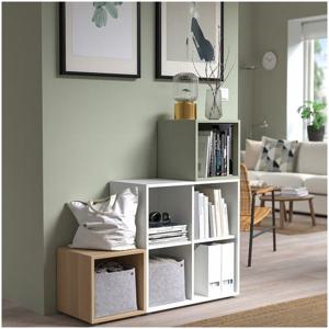 이케아 에케트 수납장 참나무무늬 35x35x35cm 수납장 벽수납장 도어