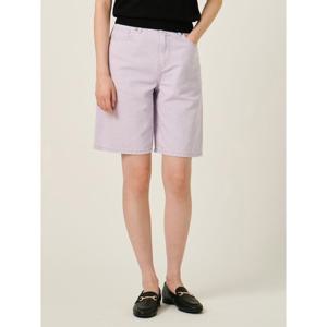 [빈폴레이디스] 피그먼트 다잉 데님 쇼츠  라이트 퍼플 (BF5725C11V)