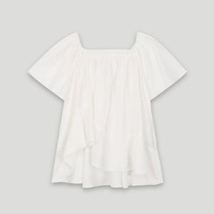 [코데즈컴바인] 스퀘어 네크 셔링 블라우스 (CKB-BL003W6)