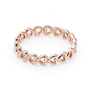 판도라 반지 링크드 러브 로즈 180177