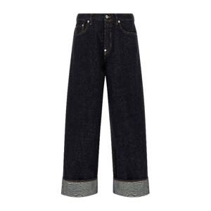 겐조 턴 업 와이드 스트레이트 진 FF65DP4216Q1 DM