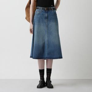 [쥬크]A라인 데님 미디 스커트(Z253PSD402)