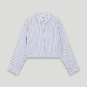 [코데즈컴바인] 크랍 썸머 스트라이프 셔츠 (CKB-SH007W6)