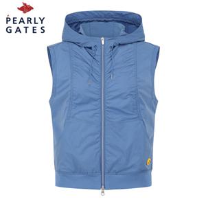 [파리게이츠] 파리게이츠 여성 백 메쉬 셔링 절개선 후드 베스트 521E3JV101_BL