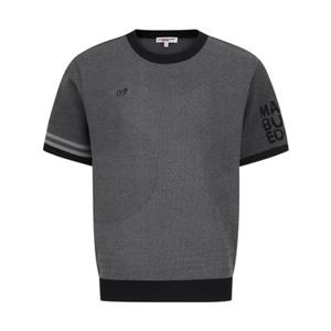 [마스터바니에디션] 남성 로고 슬리브 배색 반팔 니트(411E3SR101)