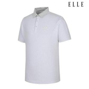 엘르골프 세이브존01 남성 패턴 변형 폴로 티셔츠 6J35285 100