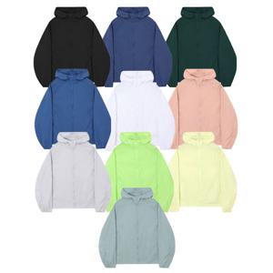 남자 여름 씬 포켓터블 후드 바람막이 OZ-JUS-Q018-네이비블루