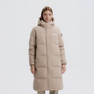 내셔널지오그래픽N254WDW860 여성 카이만 프로 롱기장 구스다운 점퍼 MOURNING BEIGE