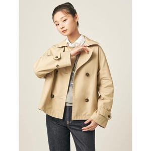 [빈폴레이디스] 코튼 숏 더블 트렌치  베이지 (BF583TC01A)