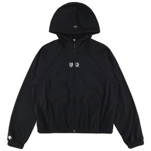 데상트 여성 쉬폰우븐 웜업자켓 SP322UWT79BLK