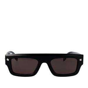 알렉산더맥퀸 블랙 렉탱귤러 다크 렌즈 선글라스 AM0427S 001 5