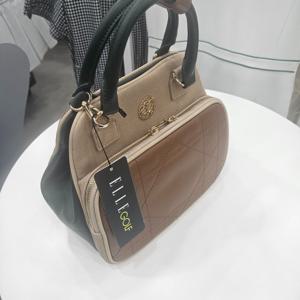 [엘르골프]여성 퀼팅자수 배색 포인트 토드백6K67501_DJ