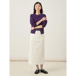 [빈폴레이디스] 롱 치노 스커트  화이트 (BF5827C221)