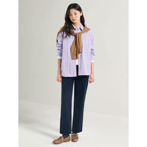 [빈폴레이디스] 멀티 스트라이프 오버핏 셔츠  스카이 블루 (BF5864C13Q)