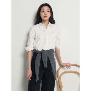 [빈폴레이디스] 옥스포드 스트레치 레귤러핏 셔츠  화이트 (BF5864E011)