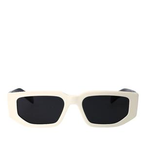 프라다 화이트 렉탱귤러 블랙 렌즈 선글라스 0PR 09ZS 1425S0 5