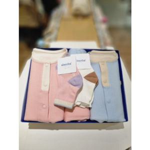 [압소바] [쌍둥이 백일 돌선물세트] 인기만점 부드러운 유아내의 + 단말 4종세트 (A2C10310S4)