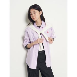 [빈폴레이디스] 옥스포드 오버핏 셔츠 라벤더 (BF5864C02T)