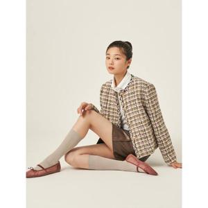[빈폴레이디스] 트위드 쇼트 재킷 베이지 (BF5811C01A)