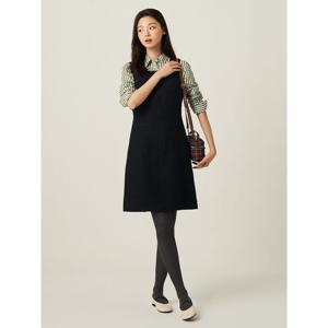 [빈폴레이디스] 트위드 텍스처 레이어드 원피스 네이비 (BF5871C01R)