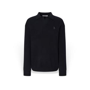 [헤지스] 남성 울 솔리드 오픈카라 니트 HZSW5D553N3