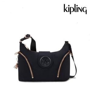 [키플링]키플링 심플하고 세련된 숄더백 세라M 블랙 로즈 스파이스 KPCBT02 BKRS