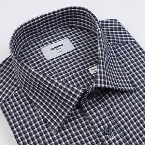 [레노마 일반핏] RPFSG0-031NYWN 보카시 면혼방 투톤 미니체크 남방