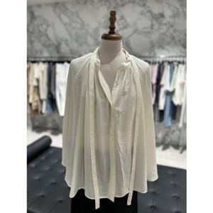 보브 VOV 하프 슬리브 타이 블라우스 (71153607061)