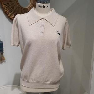 르피타 HC06 단추 카라 티셔츠(오트밀) L253BSW951