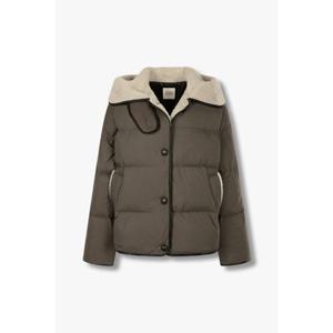 [톰보이] 퍼 배색 트리밍 숏 점퍼 (9174414999)