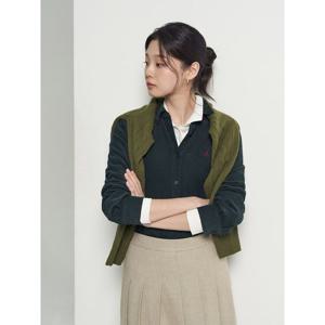 [빈폴레이디스] 코듀로이 슬림핏 셔츠  그린 (BF5964C05M)