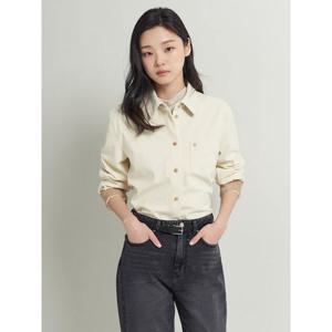 [빈폴레이디스] 츄잉 코듀로이 아우터형 셔츠  아이보리 (BF5964C060)