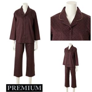 [비너스] 프리미엄 순면 100수 여자잠옷 VPA4562WL 100사이즈 여성잠옷 얇은 순면 긴팔파자마 카라잠옷