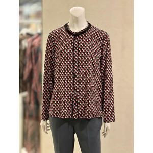 벨리시앙 세이브존01 기하학 솔리드 블라우스(2color) BL4311