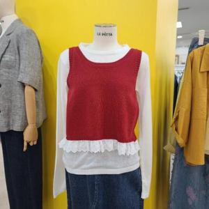 르피타 DP01 레이스조끼배색세트 L254USWA02