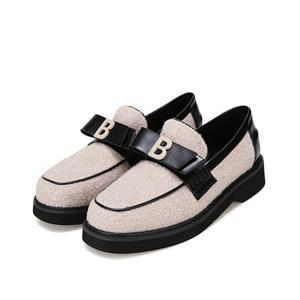 [BABARA] 바바라 소가죽 콤비 퍼 로퍼 BBG543BE