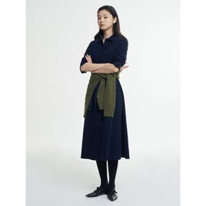 [빈폴레이디스] 코듀로이 셔츠 원피스  네이비 (BF5971C03R)